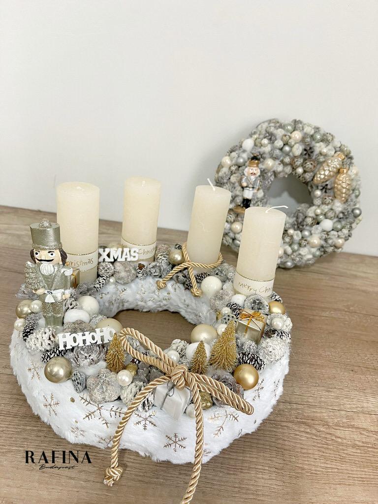 Adventi koszorú diótörővel 1