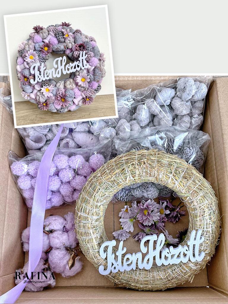 Csináld magad Isten hozott lila kopogtató  1