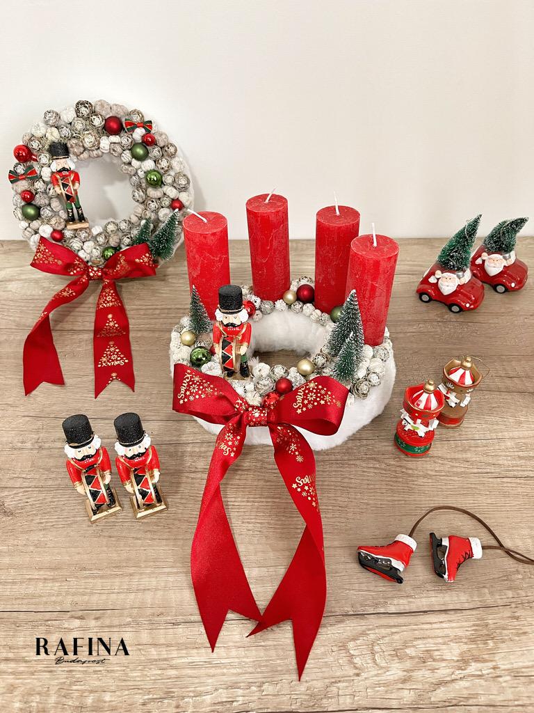 Diótörős adventi koszorú 1