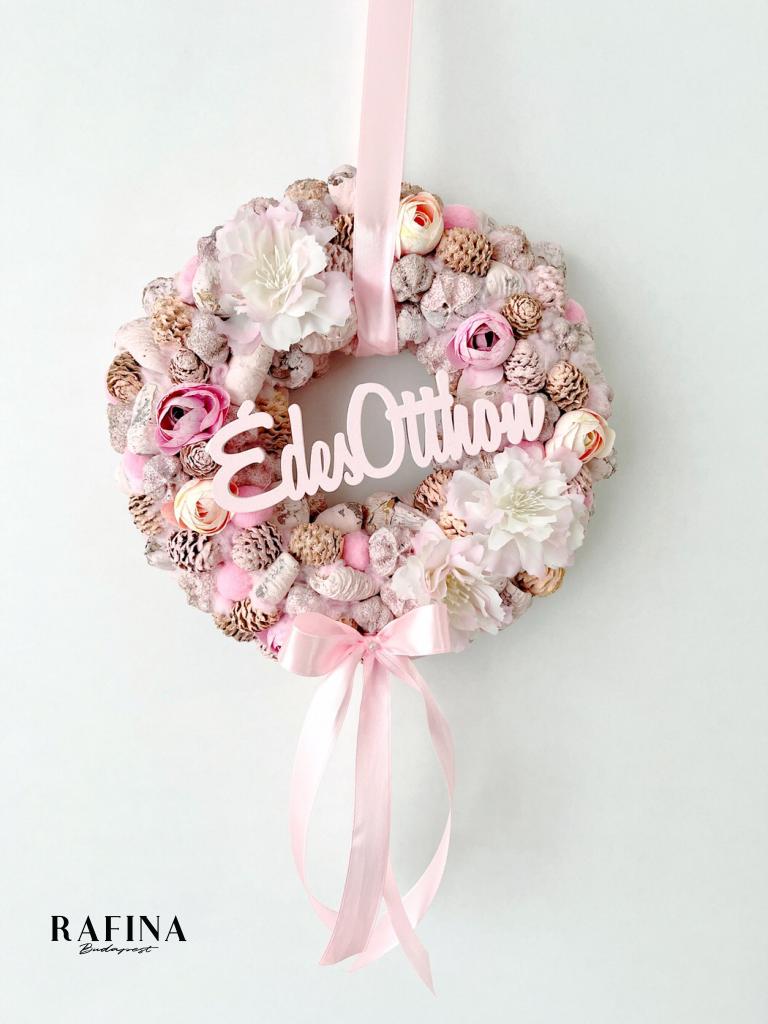 Édes otthon kopogtató masnival, 24 cm 1