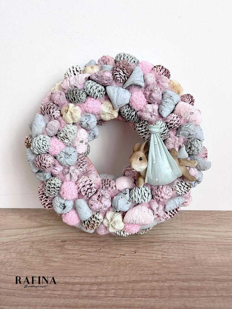 Nyuszis kopogtató ajtóra, 25 cm 1