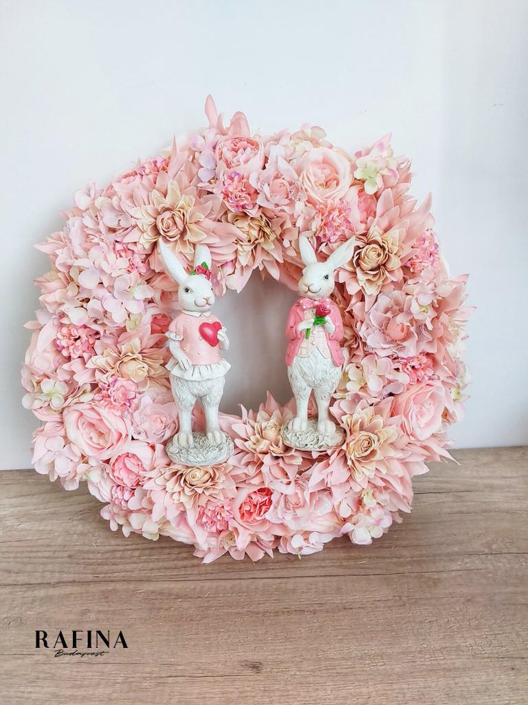 Pink nyuszis kopogtató, 45 cm  1