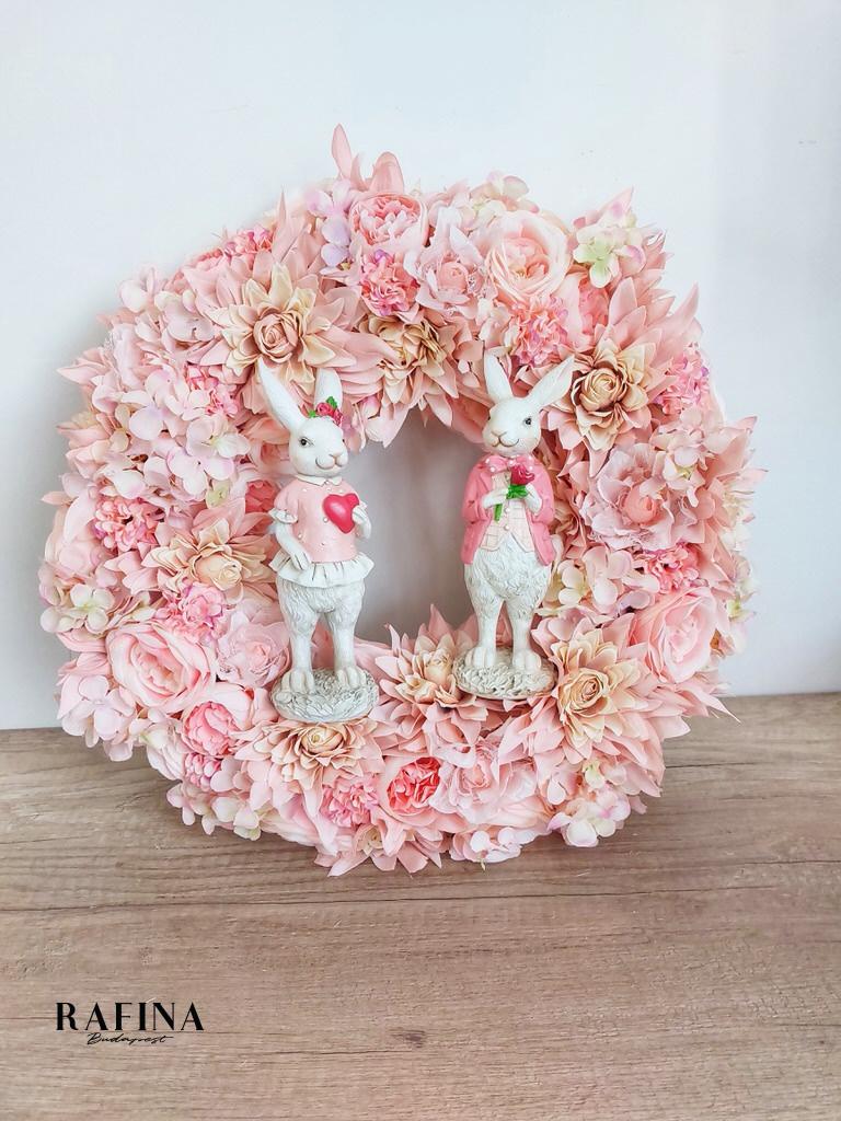 Pink nyuszis kopogtató, 45 cm  1