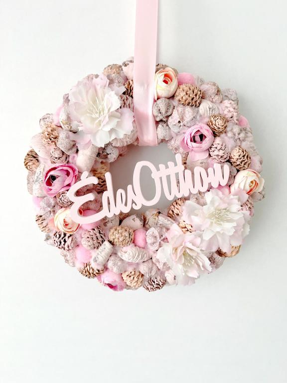 Édes otthon ajtódísz, 24 cm