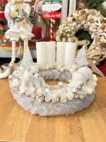 Adventi koszorú jegesmedvével 2 2
