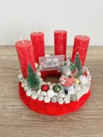 Adventi koszorú egérrel 2