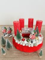 Adventi koszorú egérrel 4