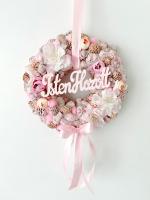 Isten hozott feliratú ajtódísz masnival, 24 cm 4