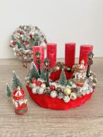 Körhintás adventi koszorú 1