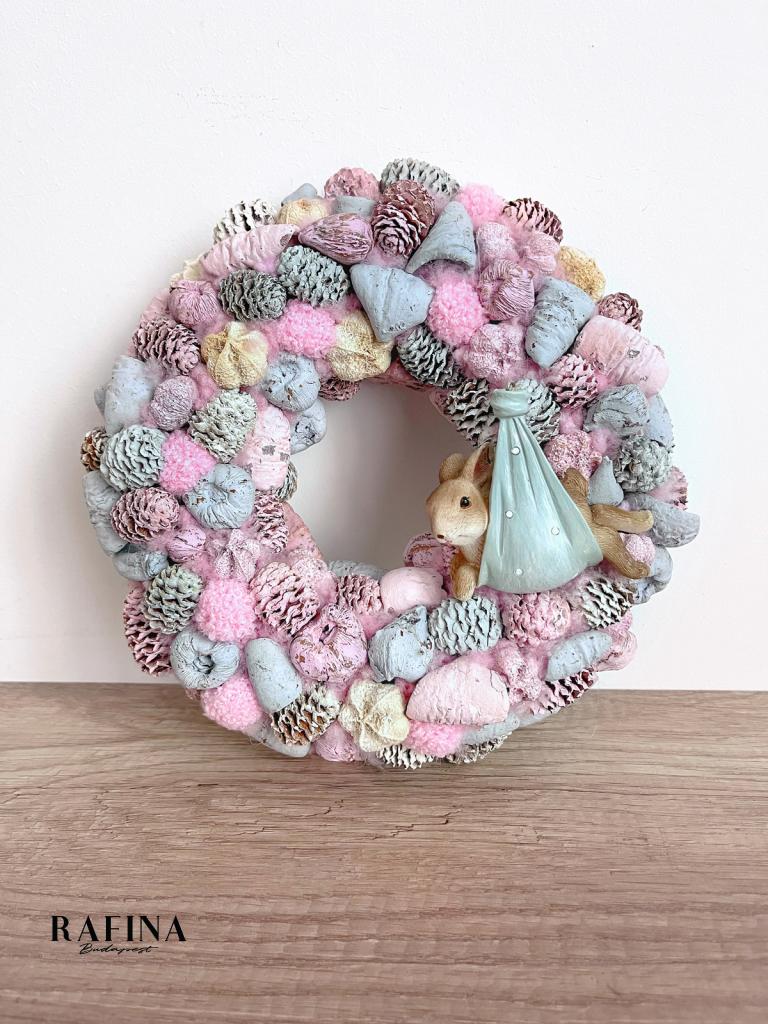 Nyuszis kopogtató ajtóra, 25cm 1