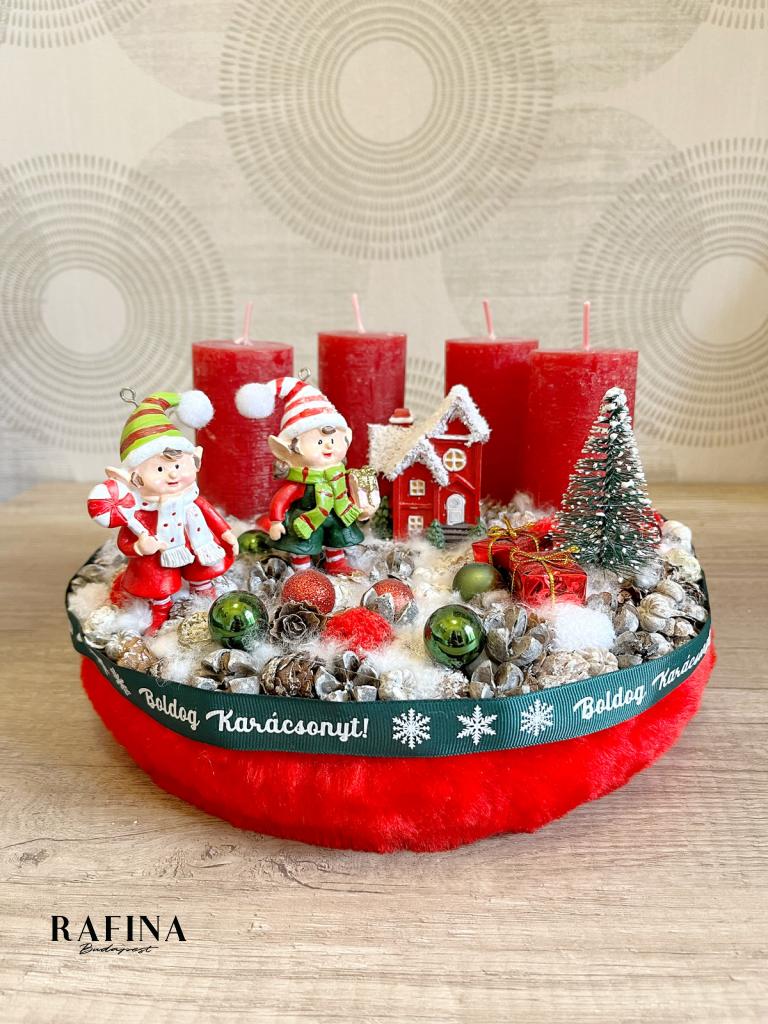 Manófalva adventi koszorú, 28cm 1