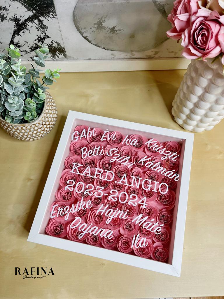 Örök rózsabox rózsaszín 1