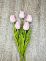 Rozsaszín gumi tulipán 1 szál 1
