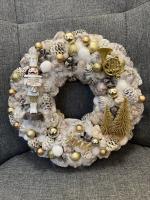 Diótörő adventi kopogtató, arany színű 3