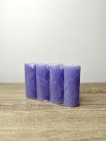 Rusztikus henger gyertya milka lila 1