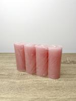 Rusztikus henger gyertya mályva 1